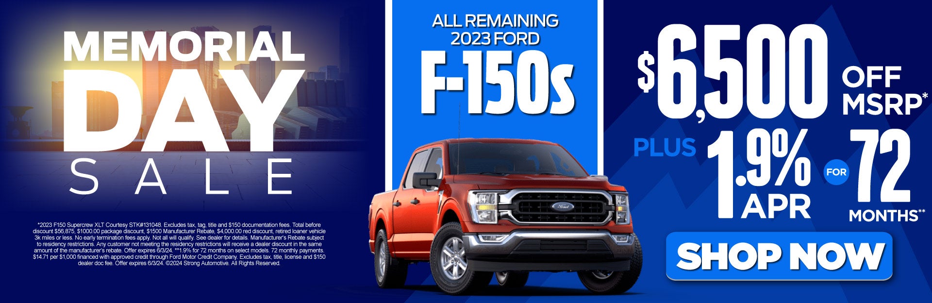 2023 f-150s $6,500 oss msrp | shop now